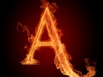 Fuego en la letra A