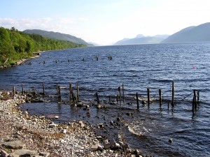 Piedras en la orilla del lago