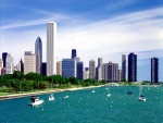 El lago Míchigan en Chicago