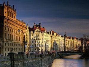 Postal: Ciudad en la República Checa
