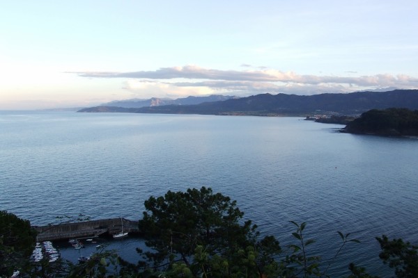 Vistas del mar Cantábrico desde Lastres (Asturias)