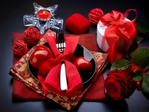 Postal: Cena especial para el Día de los Enamorados