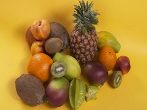 Diferentes tipos de frutas