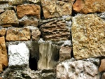 Piedras en una pared
