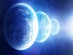 Tres planetas cercanos