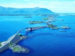 Vista de la carretera del Atlántico (Noruega)