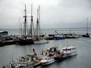 Postal: Barcos en el puerto