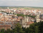 Vista parcial de la ciudad de Burgos, España