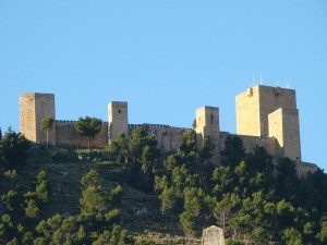 Postal: Vista del Castillo de Santa Catalina, Jaén