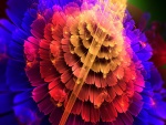 Flor abstracta de varios colores