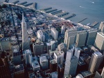Vista aérea de los edificios de la ciudad