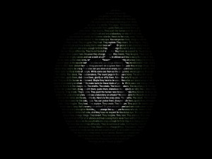 Texto en el logo de Apple