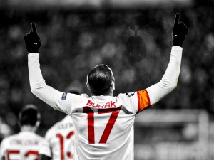 Postal: Burak Yılmaz, jugador del Galatasaray SK