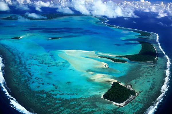 Islas Cook, vistas desde el aire
