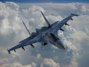 Moderno avión de combate ruso