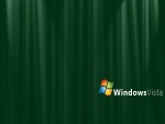Windows Vista en fondo verde