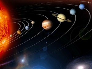 Postal: Los planetas del Sistema Solar