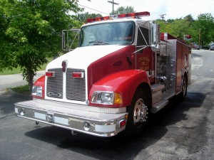 Postal: Camión de bomberos