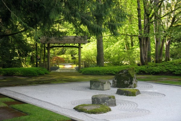 Jardín zen en Japón