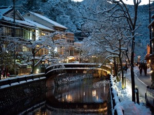 Nieve en Kioto