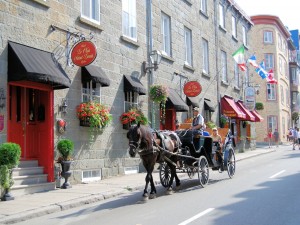 Postal: Tradicional carreta turística (Quebec, Canadá)