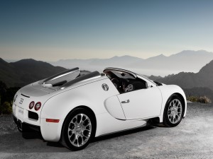 Postal: Bugatti Veyron Grand Sport, en un bello lugar