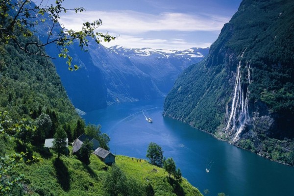 Fiordo en Noruega