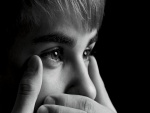 Los ojos del cantante Justin Bieber
