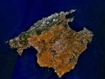 Imagen satélite de Mallorca