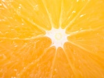 El centro de una naranja