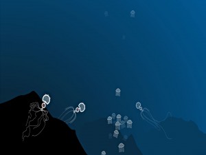 Medusas robóticas bajo el mar