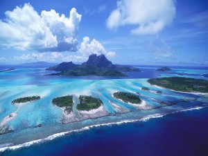 Islas con aguas color turquesa