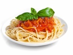Espaguetis con salsa de tomate