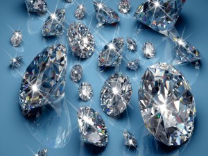 Postal: El brillo de los diamantes