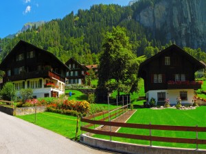 Hermosas casas en Suiza