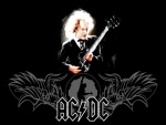 AC/DC en fondo negro