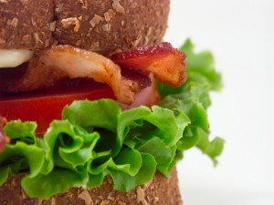 Postal: Sándwich de beicon, lechuga y tomate