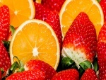 Fresas y naranjas