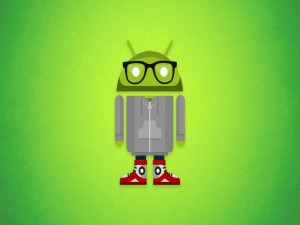 Robot Android con gafas