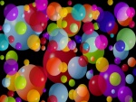Gráfico vectorial con bolas de colores