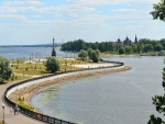 Confluencia de los ríos Volga y Kótorosl (Yaroslavl, Rusia)