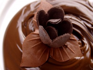 Flor de chocolate
