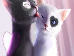 El amor de dos gatitos