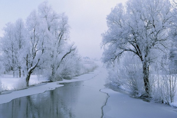 Un río en invierno