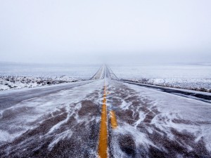 Carretera con nieve