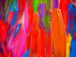 Pinceladas de pintura de varios colores