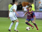 Neymar en un partido con el F.C. Barcelona