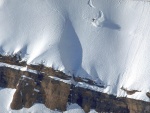 Esquiador visto desde el aire
