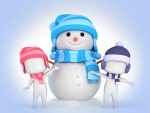 Muñeco de nieve y sus amigos