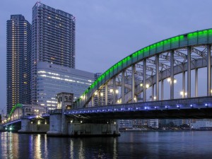 Postal: Puente de acero (Tokio, Japón)